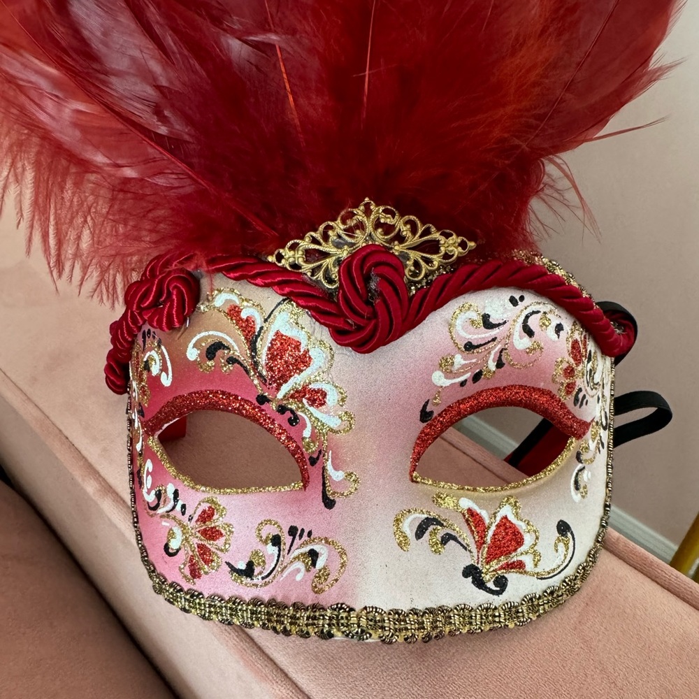 Hand painted masquerade mask